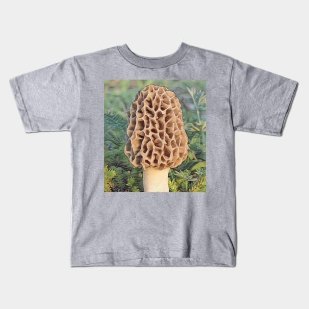 Morel Dreams Kids T-Shirt by Nfa Photo Art